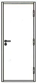 2 Panel Hollow Metal Doors