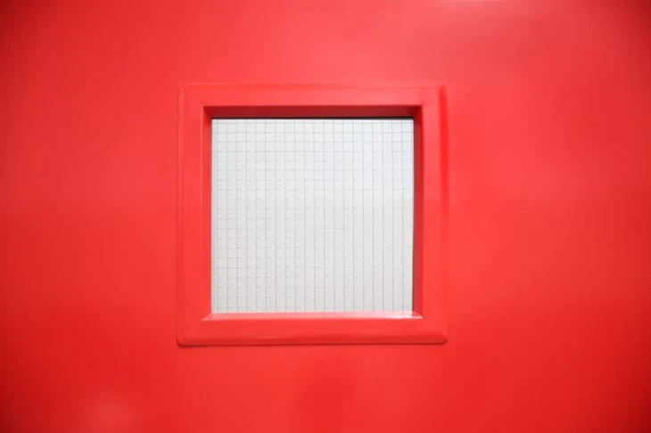 Fire Door With Wire Glass